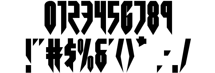 Opus Magnus Condensed Font OTHER CHARS