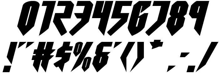 Opus Magnus Expanded Italic Font OTHER CHARS