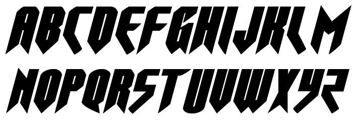Opus Magnus Expanded Italic Font LOWERCASE