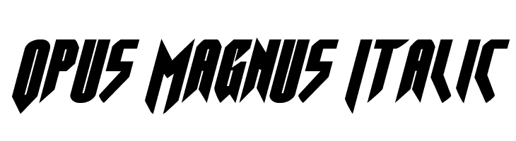 Opus Magnus Italic  Descarca Fonturi Gratis
