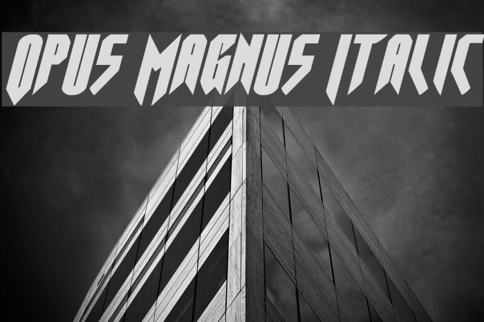 Opus Magnus Italic Example 2