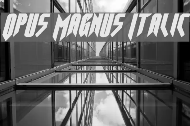 Opus Magnus Italic Font examples