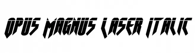 Opus Magnus Laser Italic  Fuentes Gratis Descargar