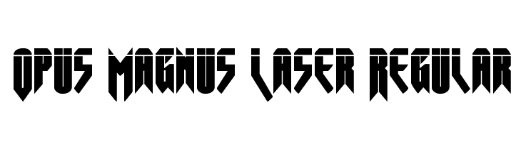 Opus Magnus Laser Regular  Free Fonts Download