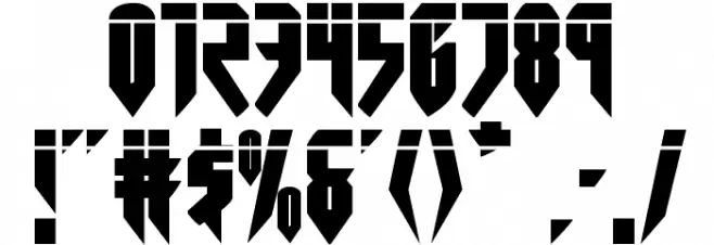 Opus Magnus Laser Regular Font OTHER CHARS