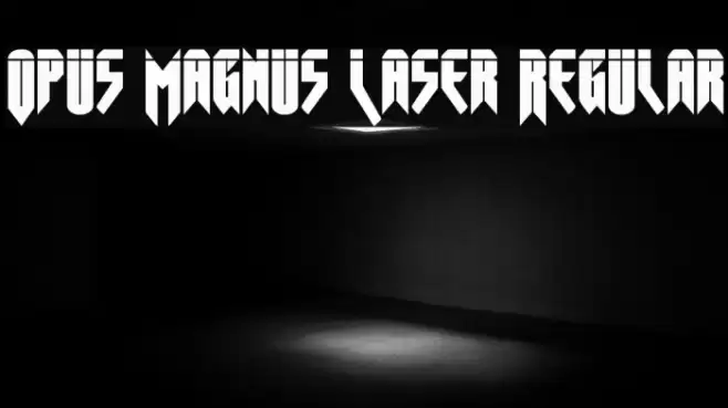 Opus Magnus Laser Regular Font examples