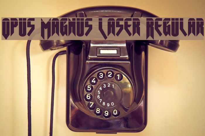 Opus Magnus Laser Regular Example 3