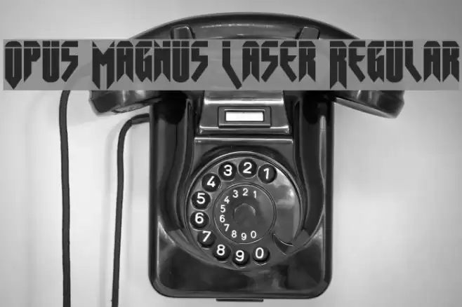 Opus Magnus Laser Regular Font examples