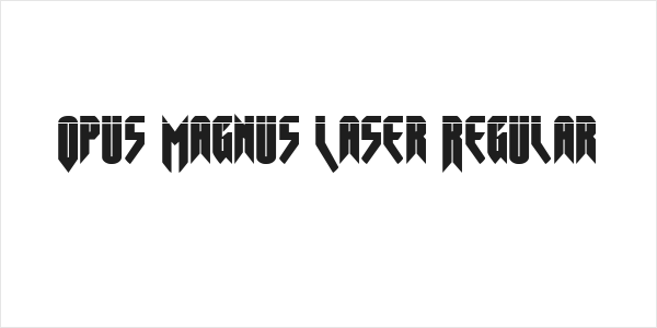 Opus Magnus Laser Regular Logo