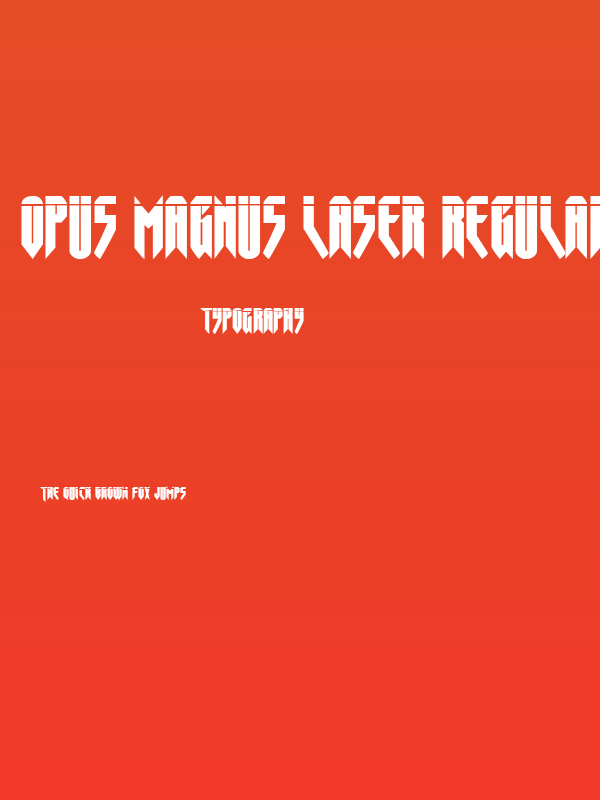Opus Magnus Laser Regular Poster