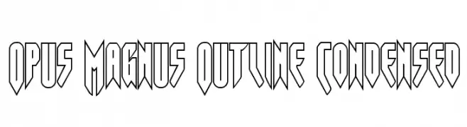 Opus Magnus Outline Condensed  baixar fontes gratis