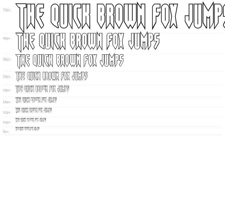 Opus Magnus Outline Condensed Waterfall