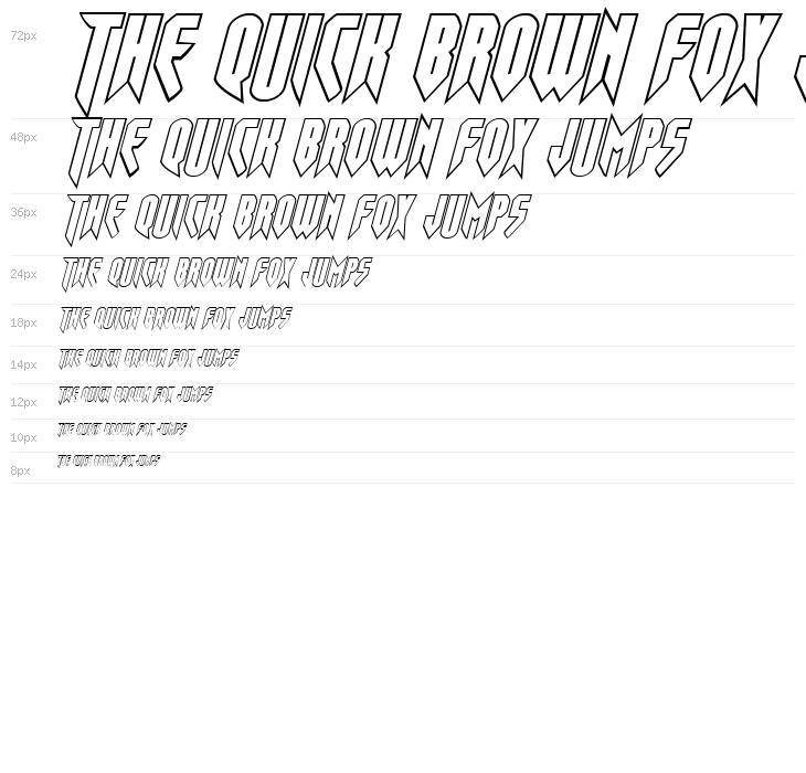 Opus Magnus Outline Italic Waterfall