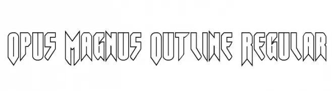 Opus Magnus Outline Regular 
