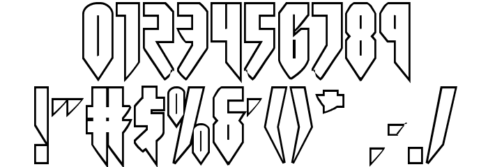 Opus Magnus Outline Regular Font OTHER CHARS