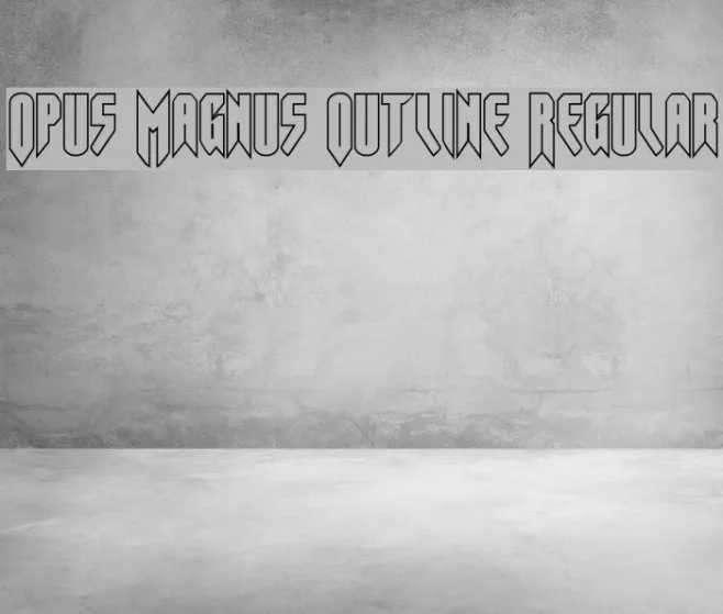 Opus Magnus Outline Regular Example 1