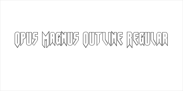 Opus Magnus Outline Regular Logo