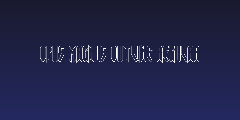Opus Magnus Outline Regular Social Header