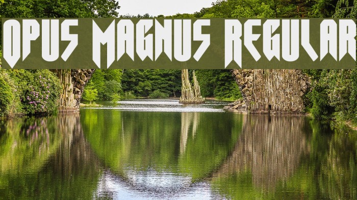 Opus Magnus Regular Font examples