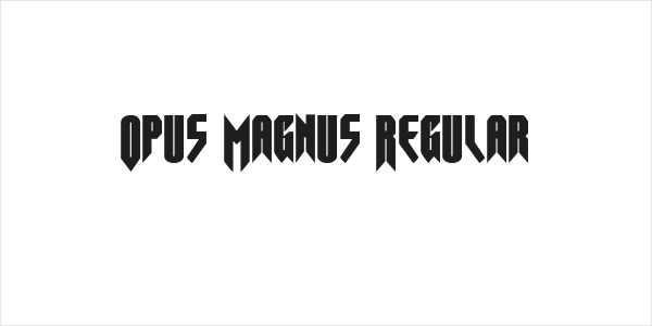 Opus Magnus Regular Logo
