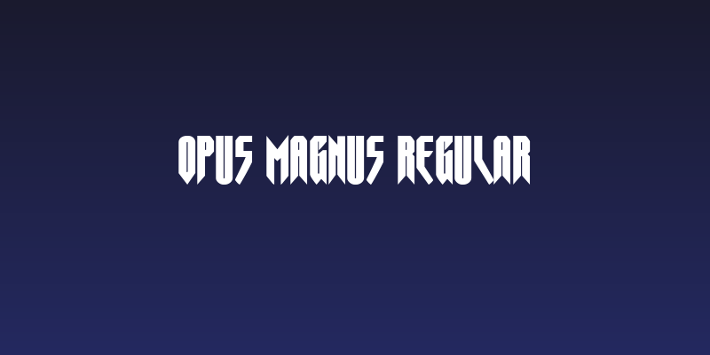 Opus Magnus Regular Social Header