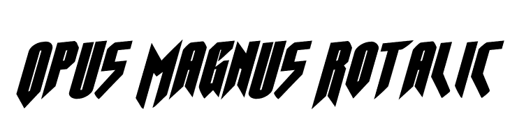 Opus Magnus Rotalic  免费字体下载