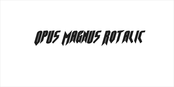 Opus Magnus Rotalic Logo