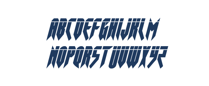 Opus MagnusLaser Condensed Italic Lowercase