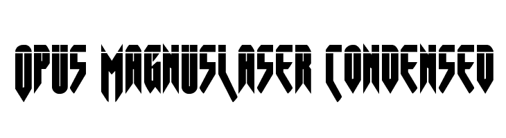 Opus MagnusLaser Condensed  免费字体下载