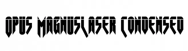 Opus MagnusLaser Condensed  baixar fontes gratis
