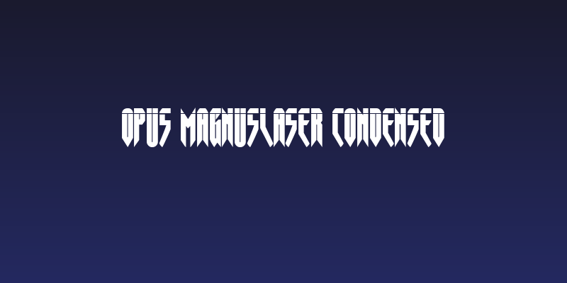 Opus MagnusLaser Condensed Social Header