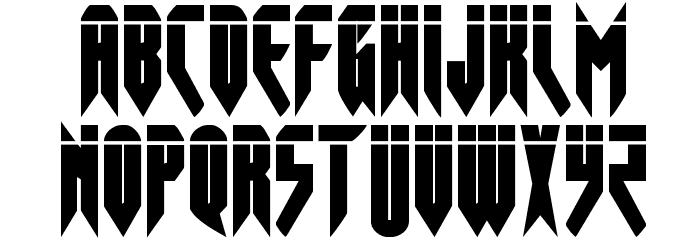 Opus MagnusLaser Condensed Font LOWERCASE