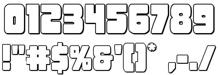 Opus Mundi 3D Font OTHER CHARS