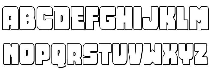 Opus Mundi 3D Font LOWERCASE
