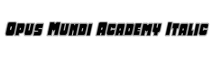 Opus Mundi Academy Italic  नि: शुल्क फ़ॉन्ट्स डाउनलोड
