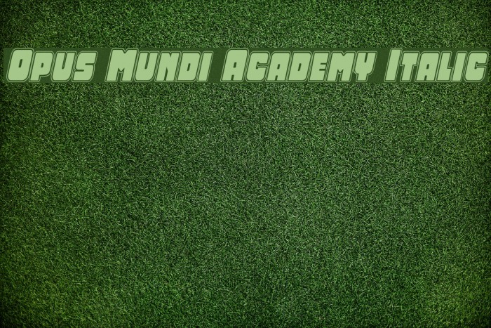 Opus Mundi Academy Italic Caratteri examples