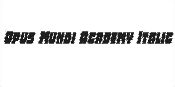 Opus Mundi Academy Italic Logo