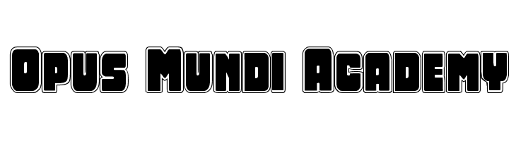 Opus Mundi Academy Font
