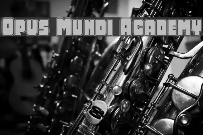 Opus Mundi Academy Font examples