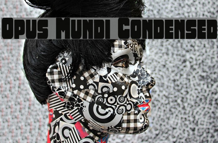 Opus Mundi Condensed Font examples