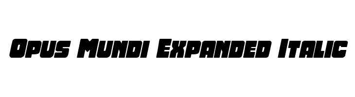Opus Mundi Expanded Italic  Fuentes Gratis Descargar
