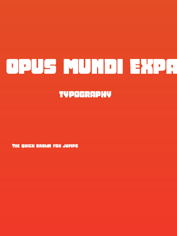 Opus Mundi Expanded Poster