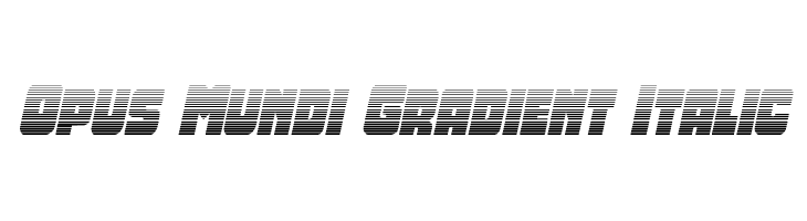 Opus Mundi Gradient Italic  Fuentes Gratis Descargar