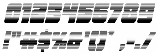 Opus Mundi Gradient Italic Font OTHER CHARS