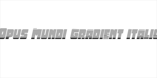 Opus Mundi Gradient Italic Logo