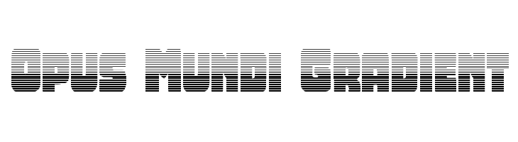 Opus Mundi Gradient Font