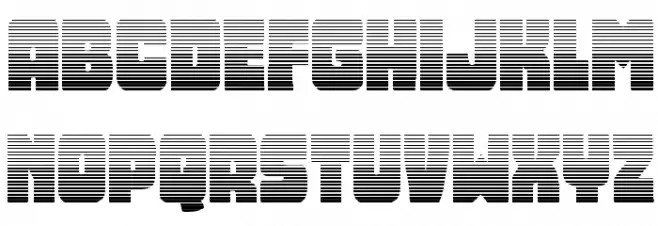 Opus Mundi Gradient Font Litere mari