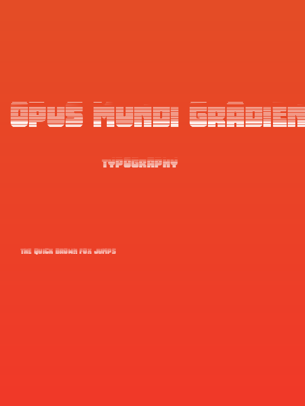 Opus Mundi Gradient Poster