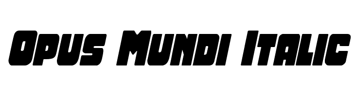 Opus Mundi Italic  font caratteri gratis