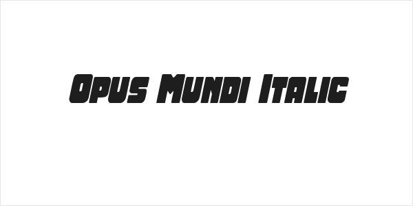 Opus Mundi Italic Logo